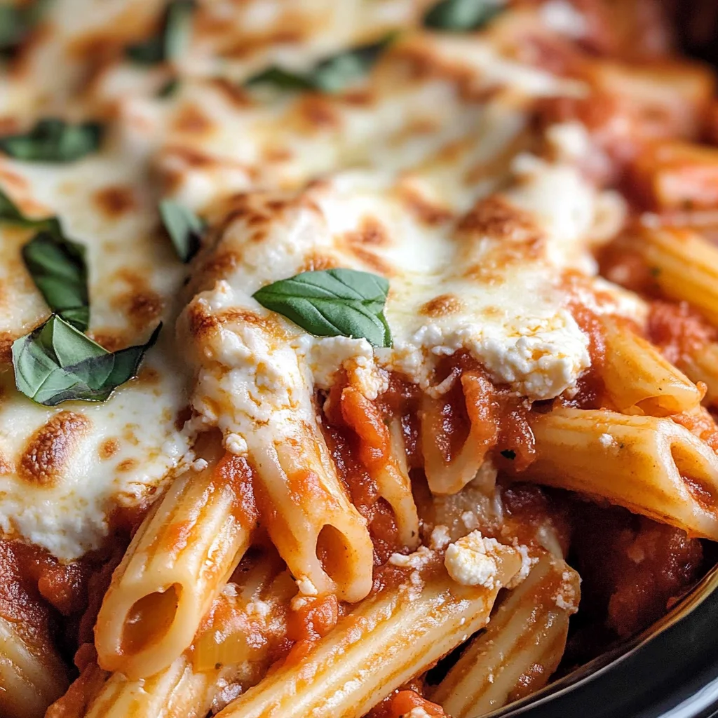 Crock Pot Baked Ziti
