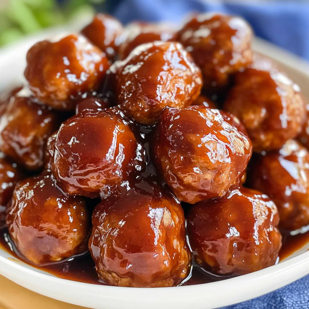 Crockpot BBQ Meatballs