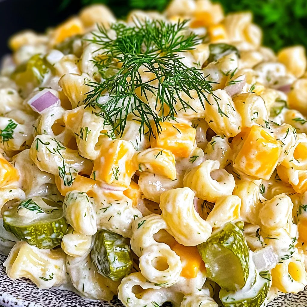 Dill Pickle Pasta Salad
