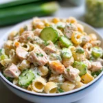 Dill Pickle Tuna Pasta Salad