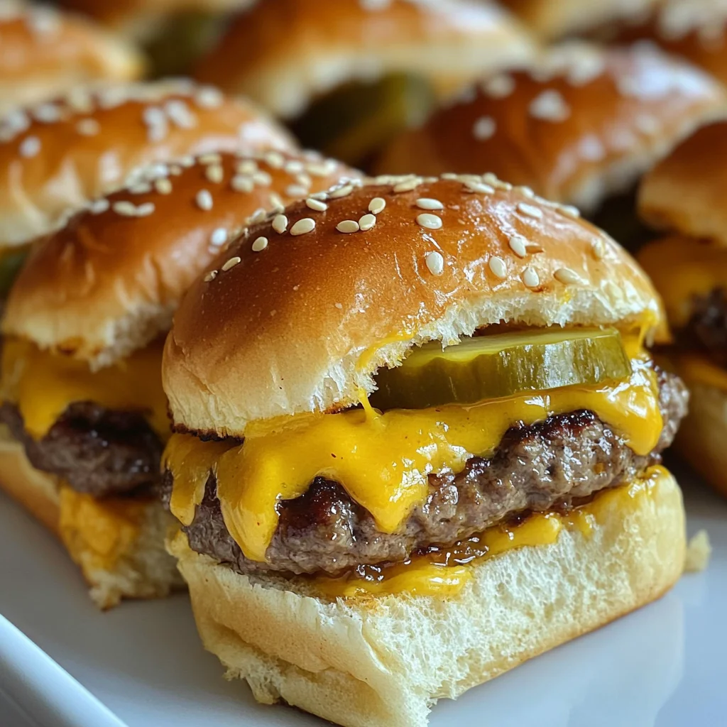 Easy Baked Cheeseburger Sliders