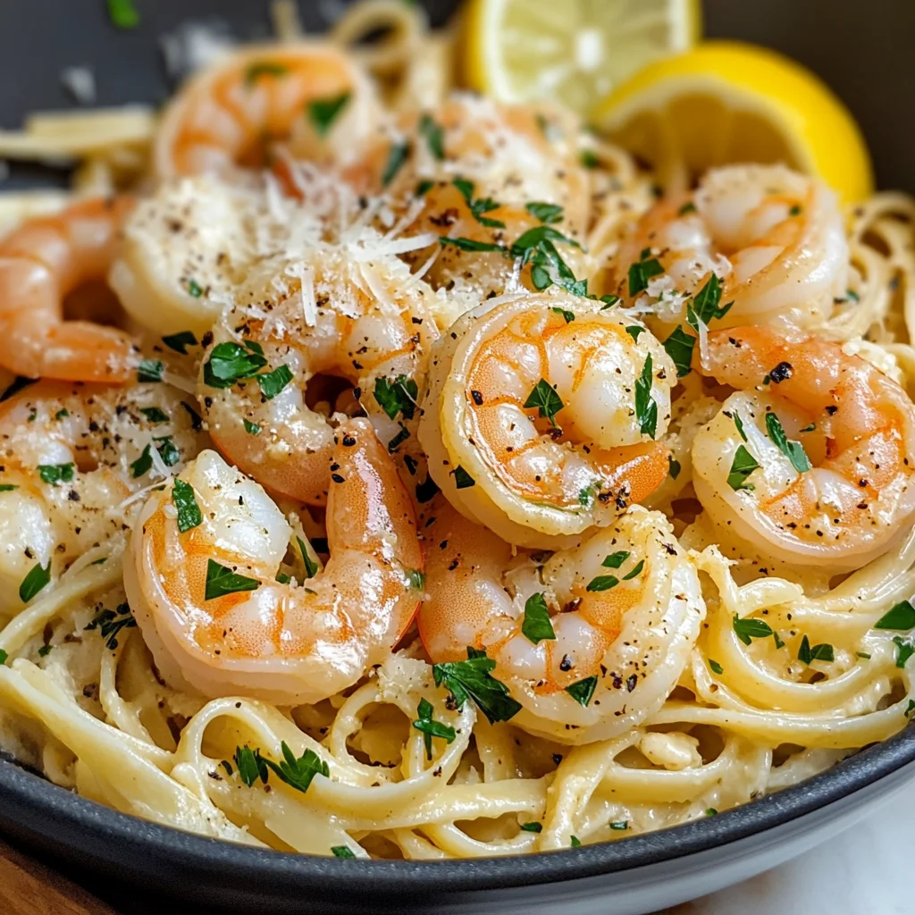 Easy Garlic Butter Shrimp Pasta