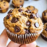 Flourless Peanut Butter Banana Muffins