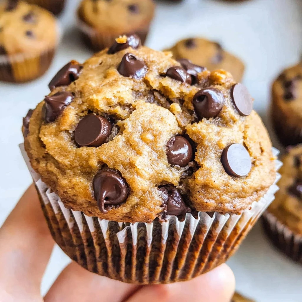 Flourless Peanut Butter Banana Muffins