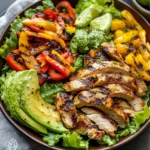 Grilled Chili Lime Chicken Fajita Salad