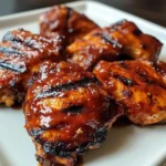 Grilled Spicy BBQ Chicken Thighs