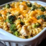 HEALTHY CHICKEN BROCCOLI PASTA CASSEROLE