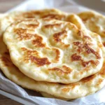 High Protein Cottage Cheese Naan Flatbread (Easy, 5 Ingredient Recipe)
