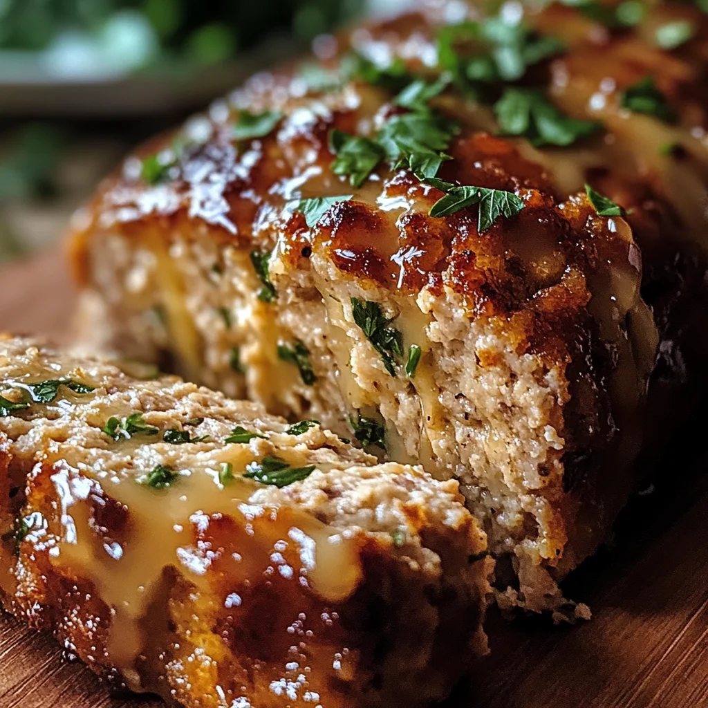 Juicy Garlic Parmesan Chicken Meatloaf: Comfort Food Delight