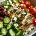 Mediterranean Chicken and Rice Bowl