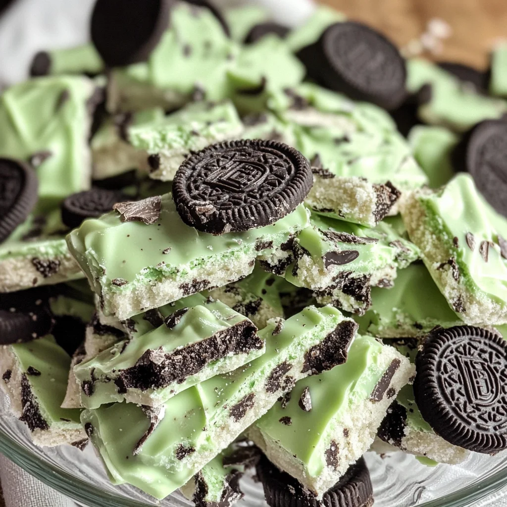 Mint Oreo Bark