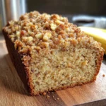 Moist Banana Bread with Crunchy Streusel Topping