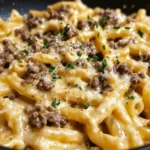 One-Pot Creamy Beef and Garlic Butter Pasta