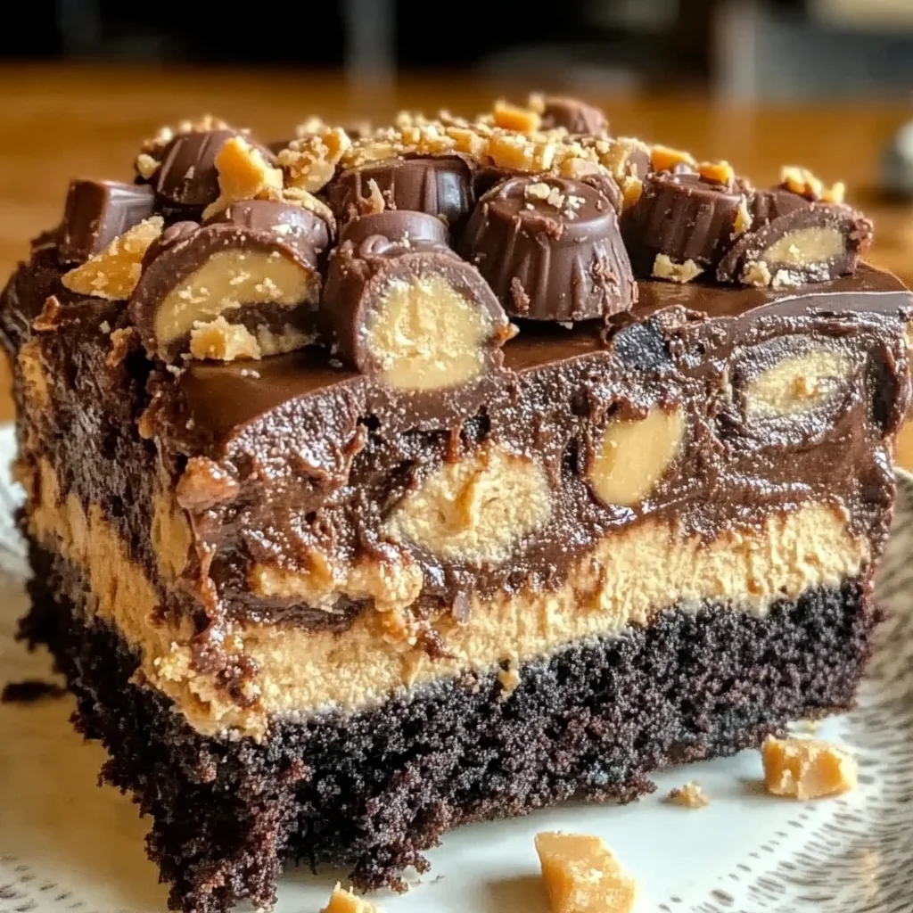 Reese’s Peanut Butter Earthquake Cake