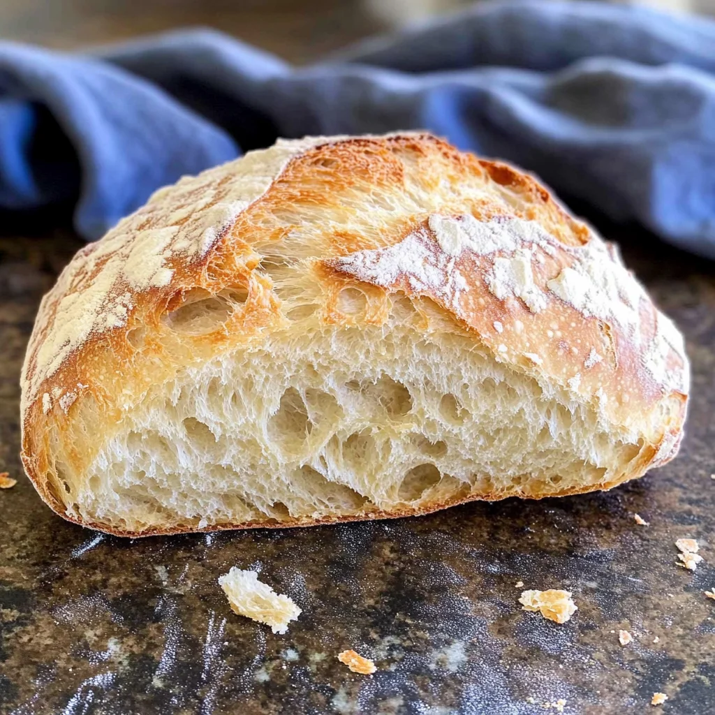 Rustic Italian Crusty Bread Recipe