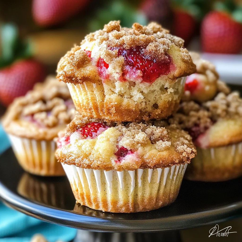 Strawberry Cheesecake Muffins