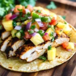 Blackened Chicken Tacos with Pineapple Salsa