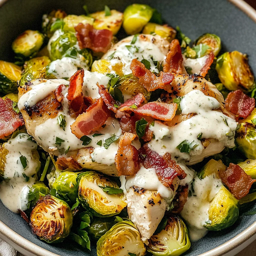 Chicken Bacon Ranch Keto Bowls