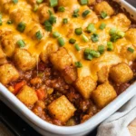 Chili Cheese Tater Tot Casserole