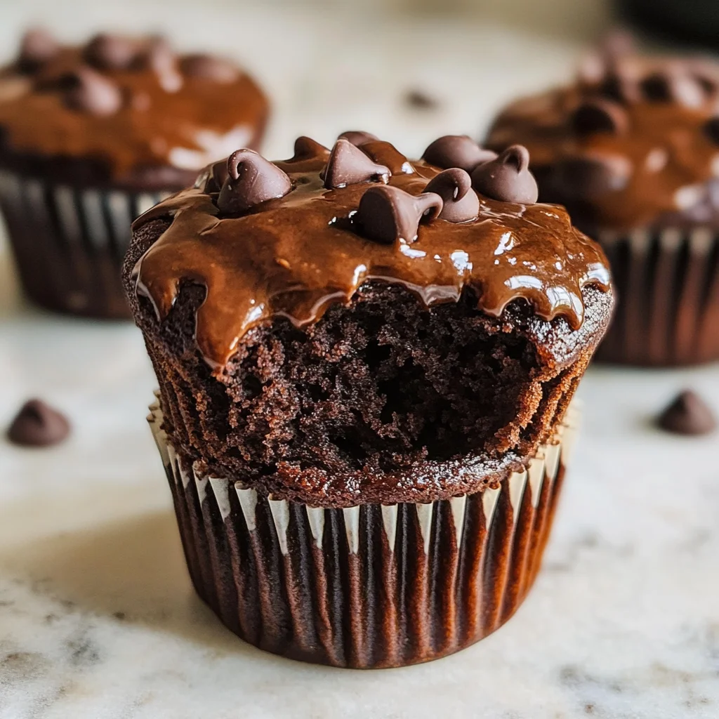 Chocolate Cottage Cheese Muffins