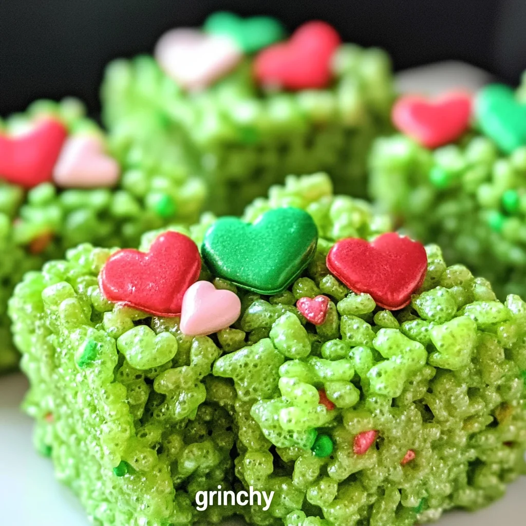 Grinch Rice Krispie Treats