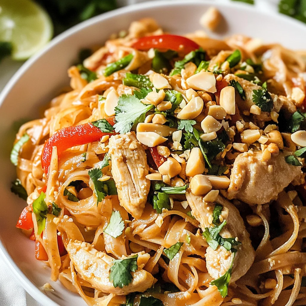 Healthy Chicken Pad Thai