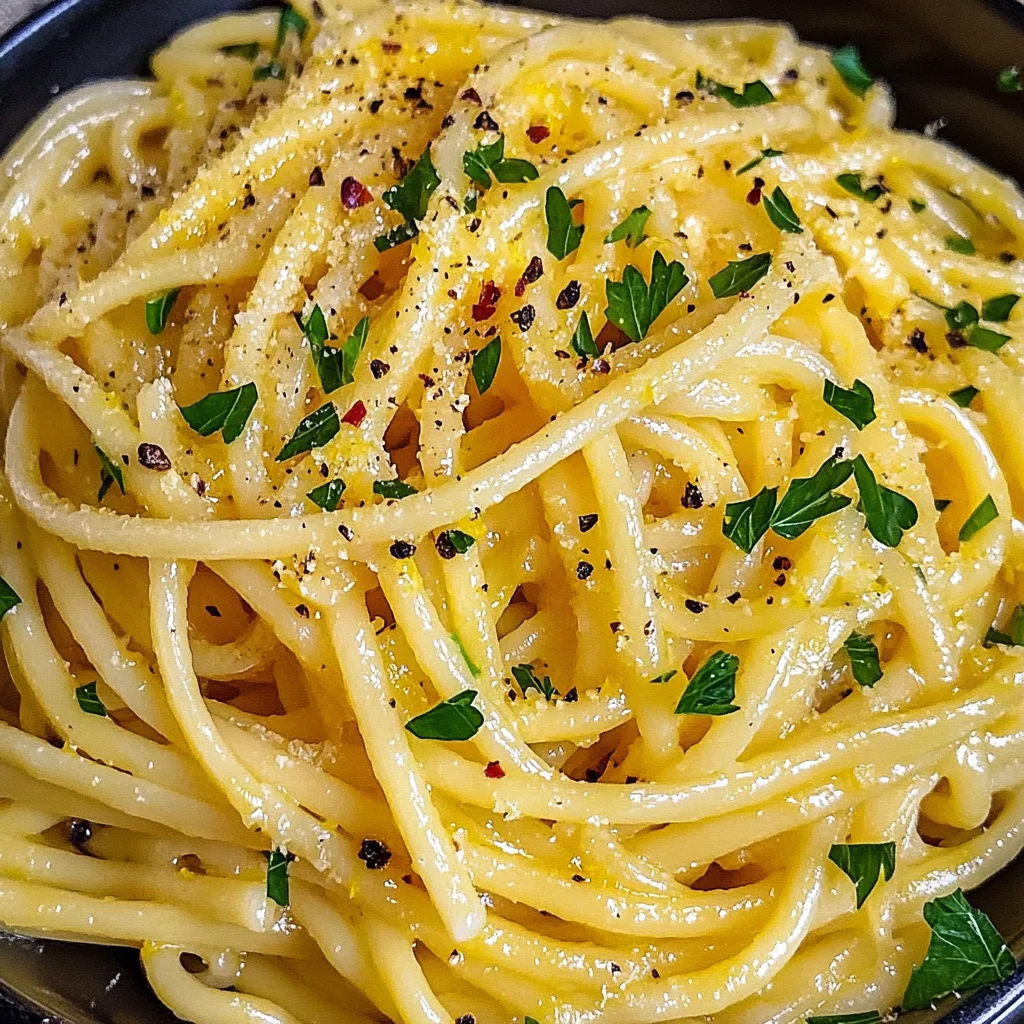 Lemon Butter Garlic Pasta Sauce (Pasta al Limone)