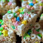 Lucky Charm Marshmallow Rice Krispie Treats