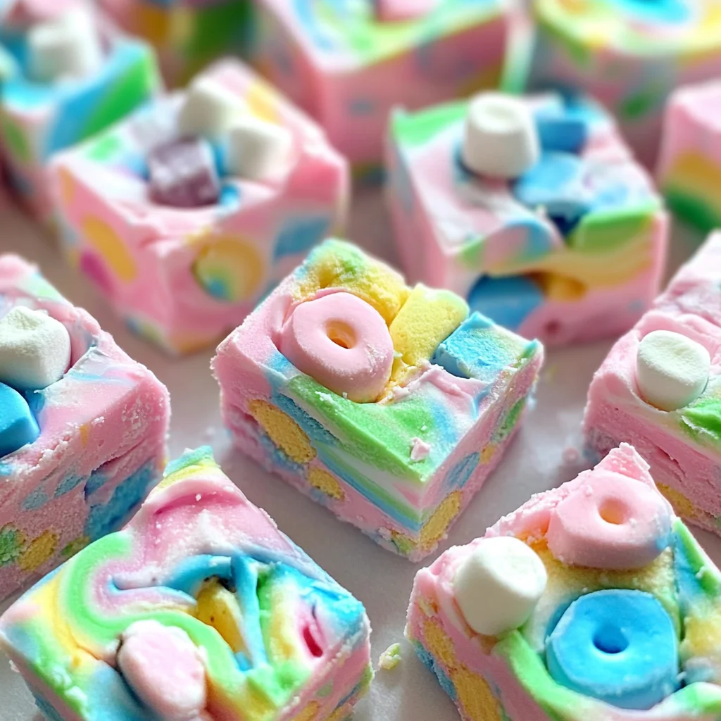 Lucky Charms Fudge
