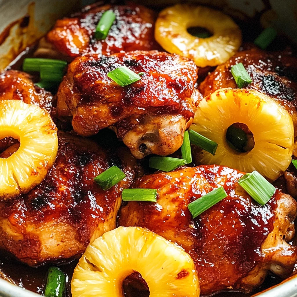 Pineapple Barbecue Chicken Thighs
