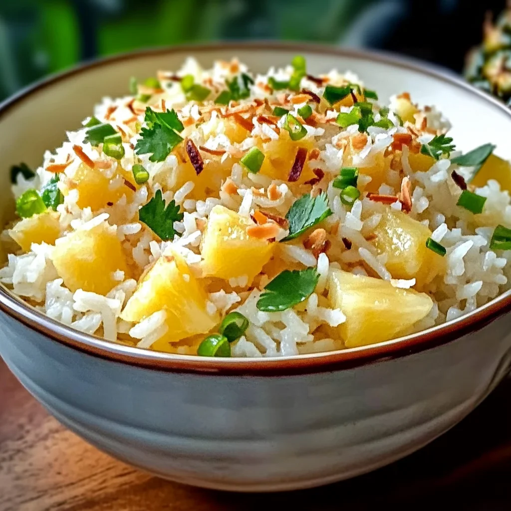 Tropical Coconut Pineapple Rice