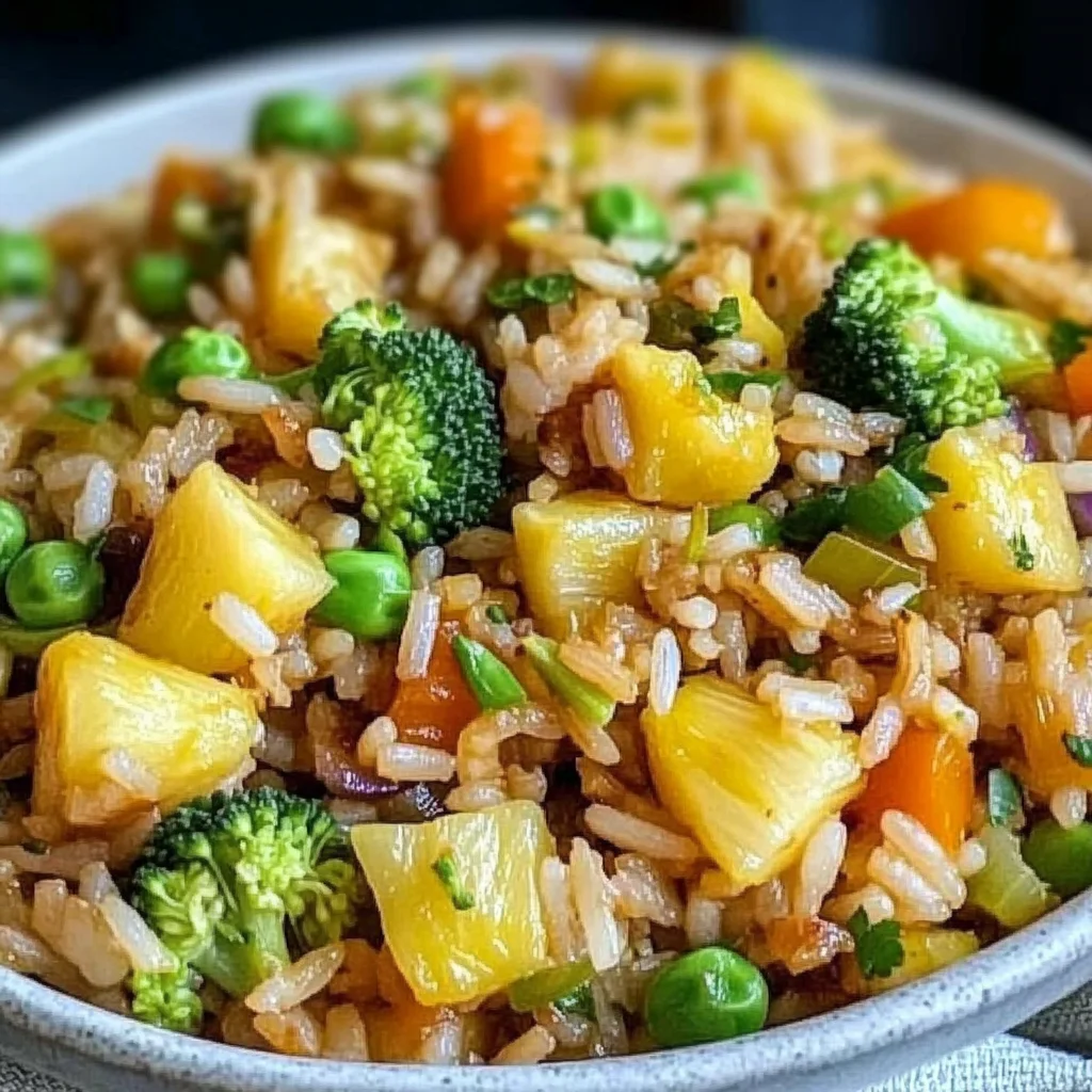 Vegetarian Pineapple Fried Rice
