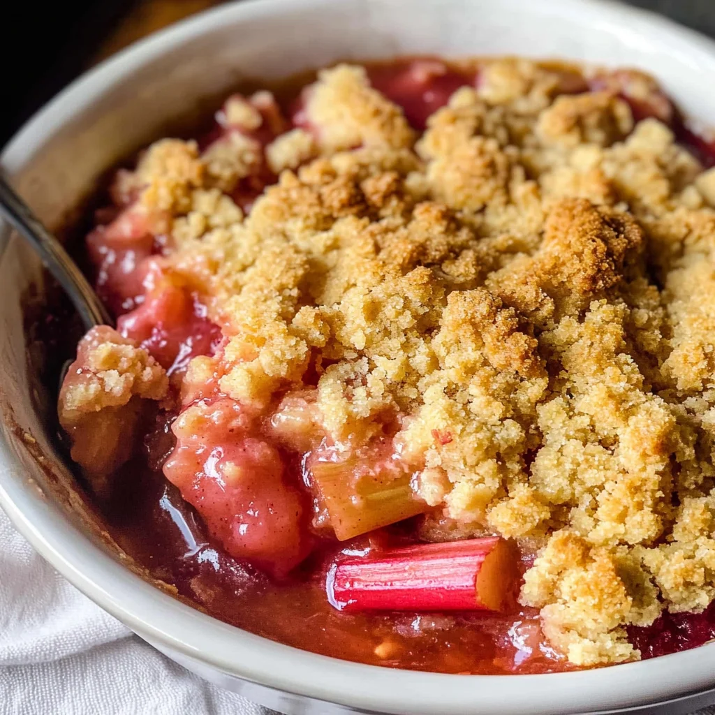 Easy Rhubarb Crisp
