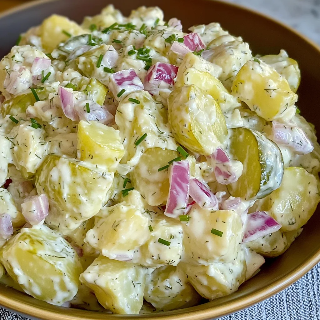 Grandma’s Dill Pickle Potato Salad