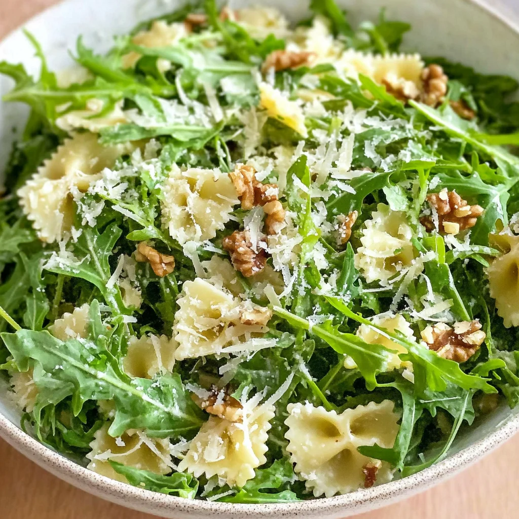 Lemon Arugula Pasta Salad