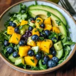 Mango Cucumber Salad with Blueberry and Avocado