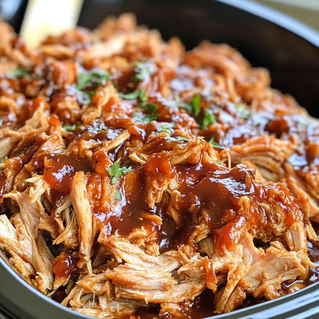 Pulled Pork Crock Pot with BBQ Sauce