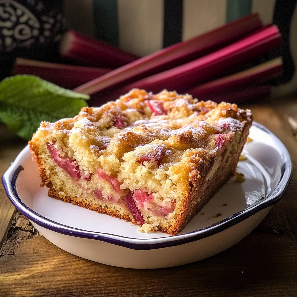 Rhubarb Breakfast Cake