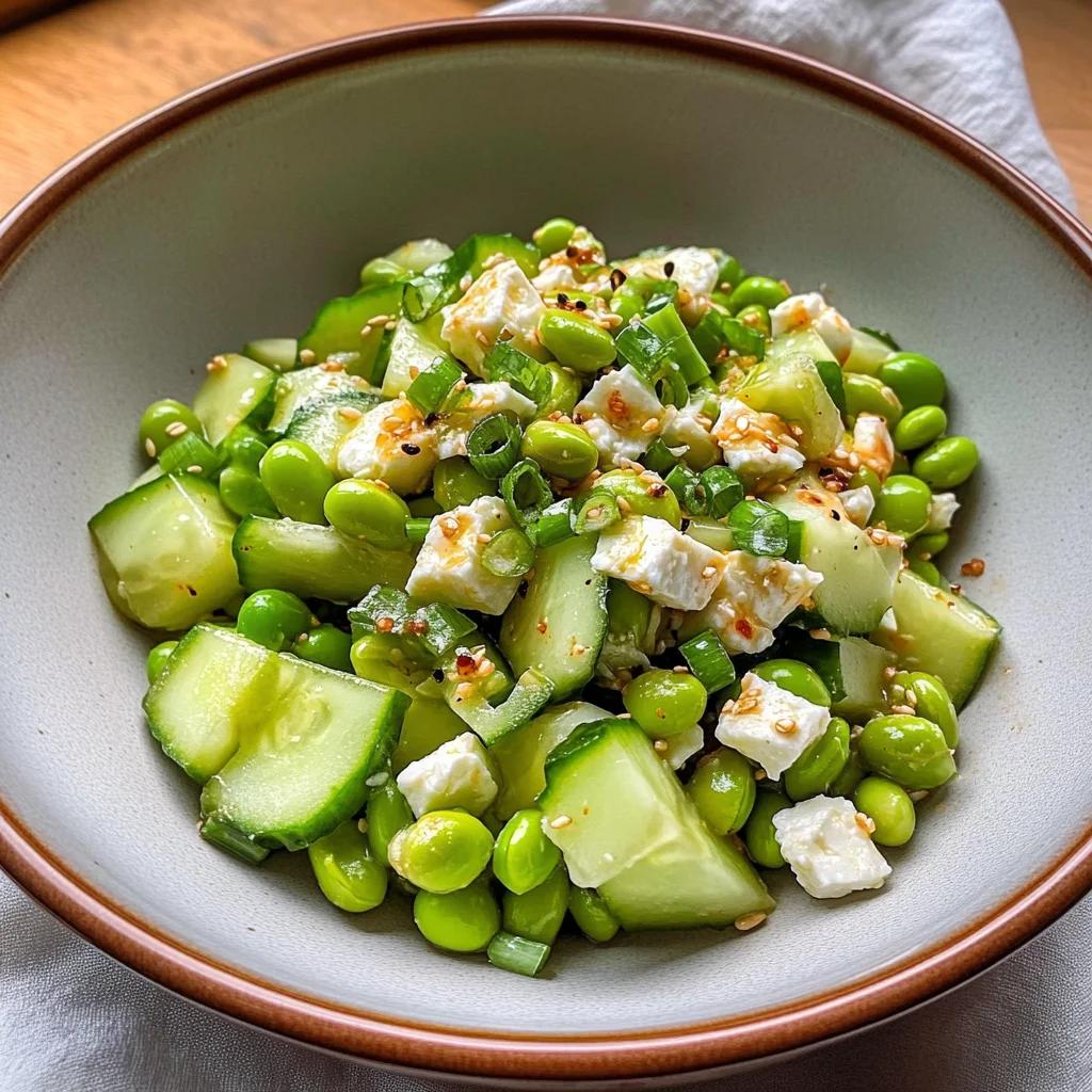 Spicy Cucumber Edamame Salad