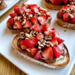 Strawberry Dessert Bruschetta