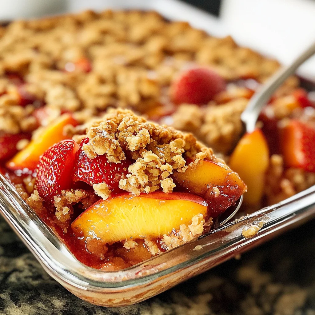 Strawberry Peach Crisp