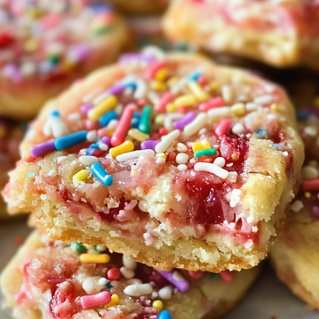 Strawberry Pop Tart Cookies