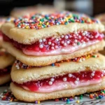 Strawberry Pop Tart Sugar Cookies