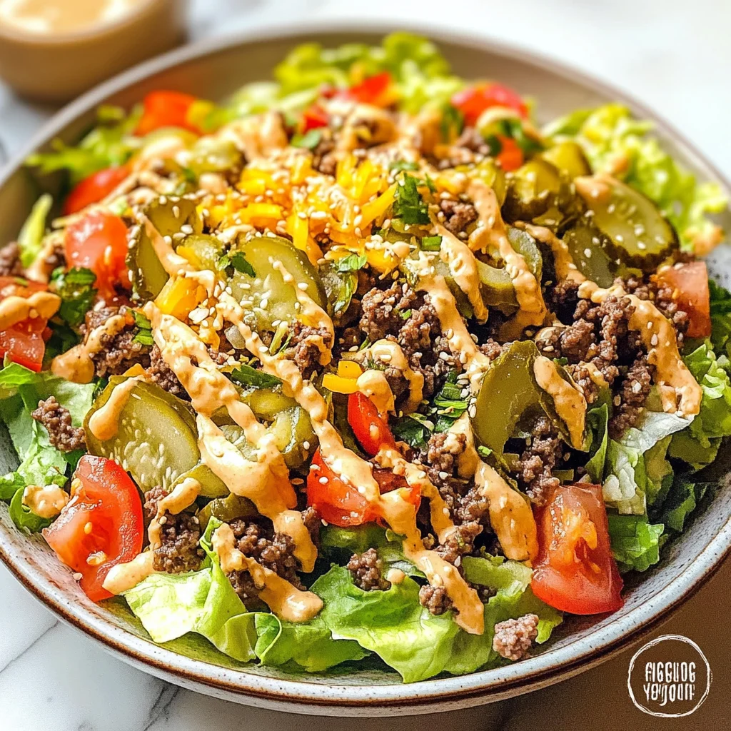 Big Mac Salad (Cheeseburger Salad)