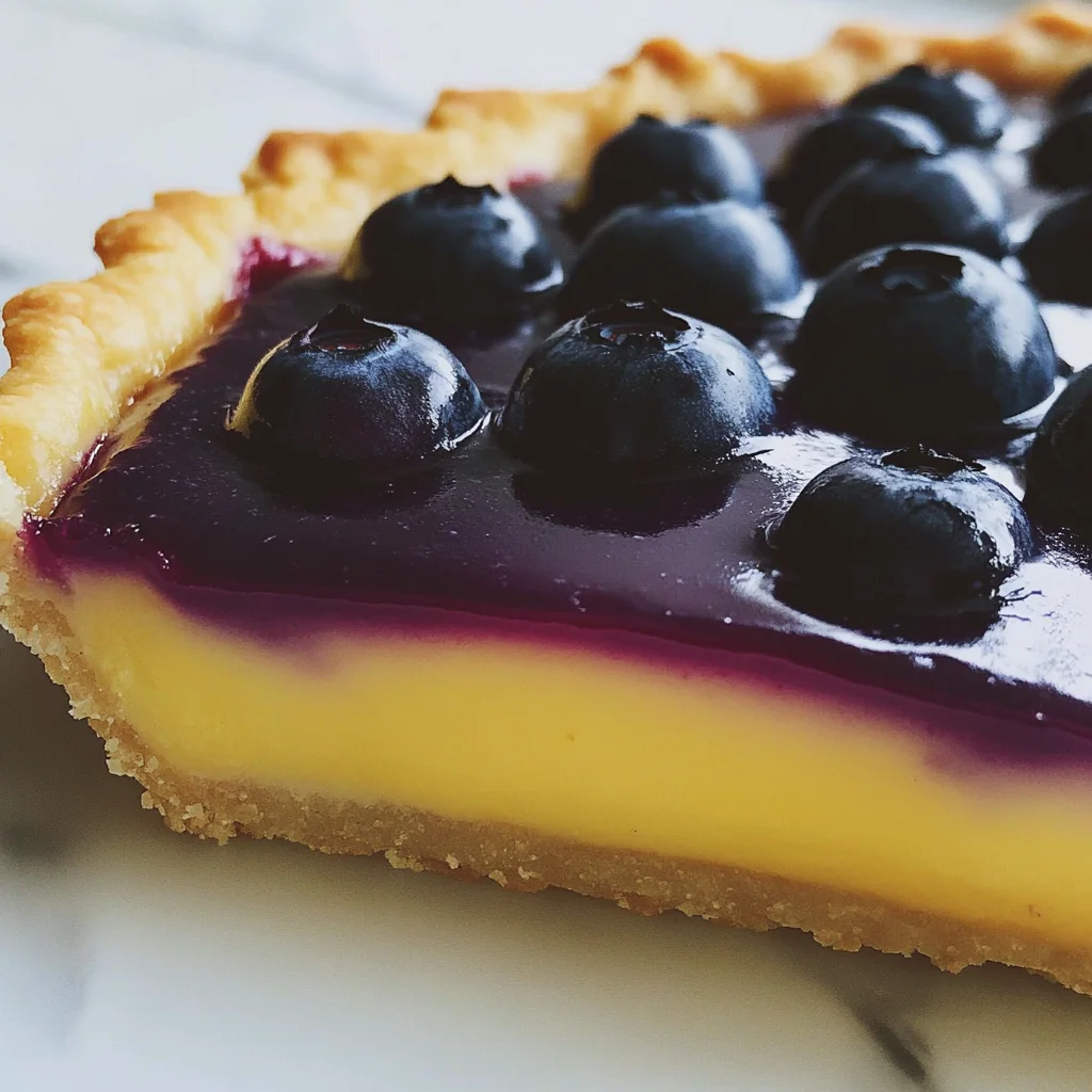 Blueberry–Lemon Curd Tart