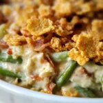 Cream Cheese & Bacon Green Bean Casserole