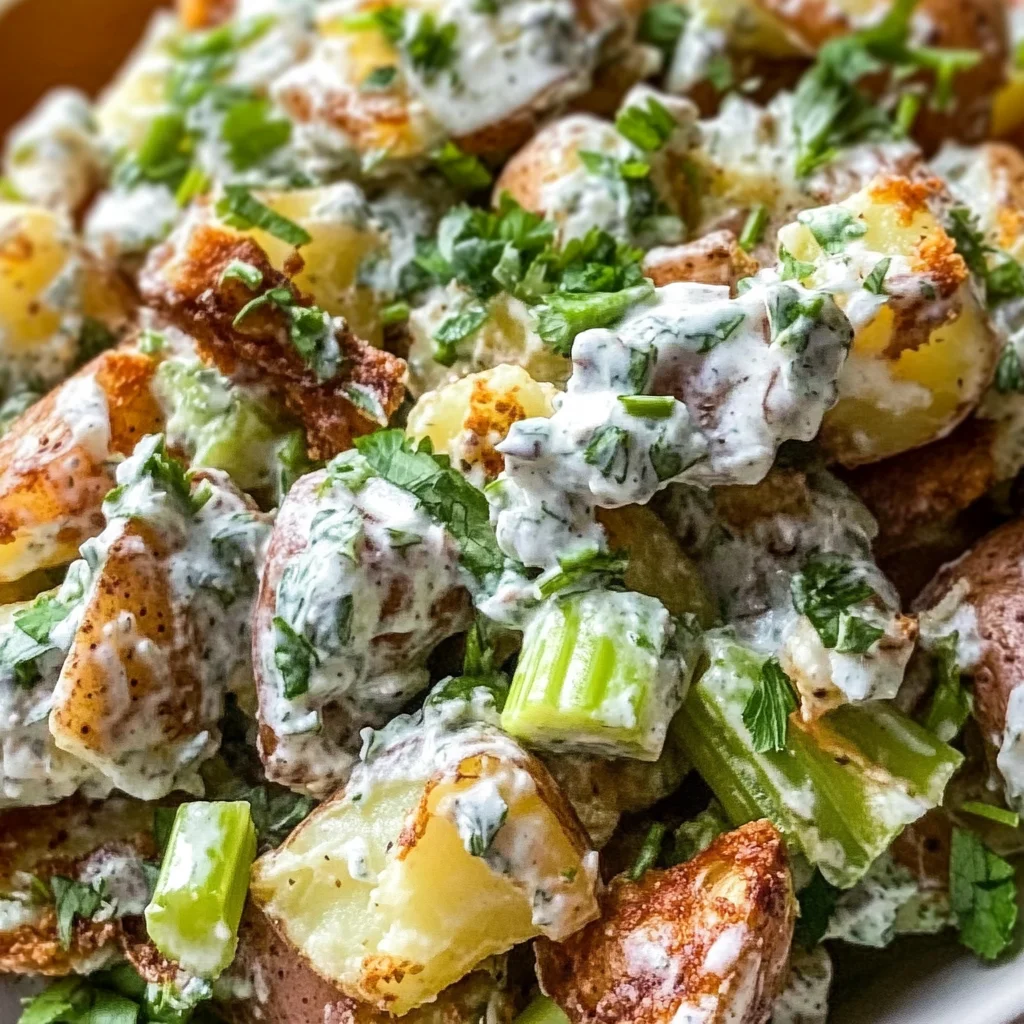 Crispy Smashed Potato Salad