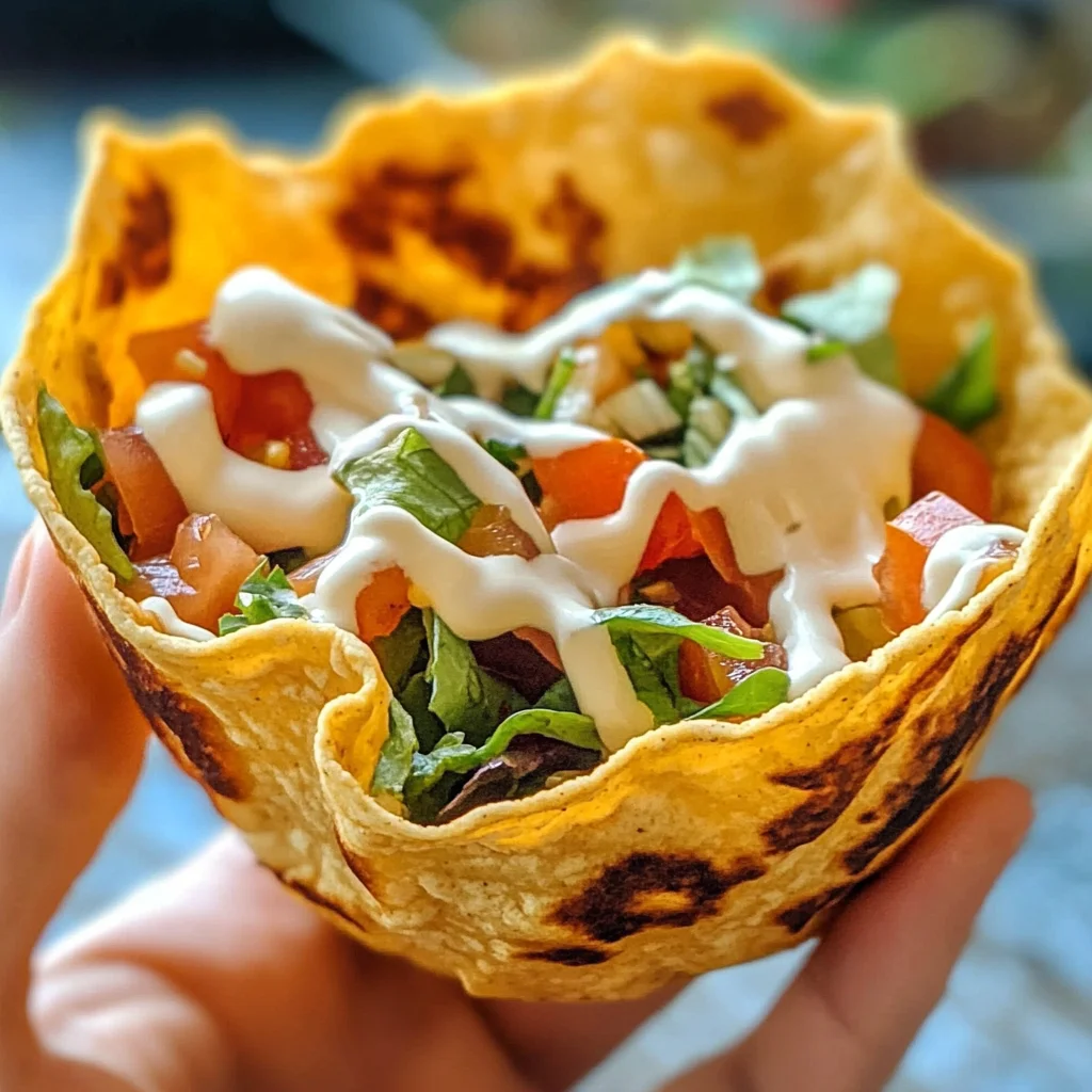 Crispy Taco Salad Shells