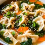 Easy Dumpling Soup (Potsticker Soup)