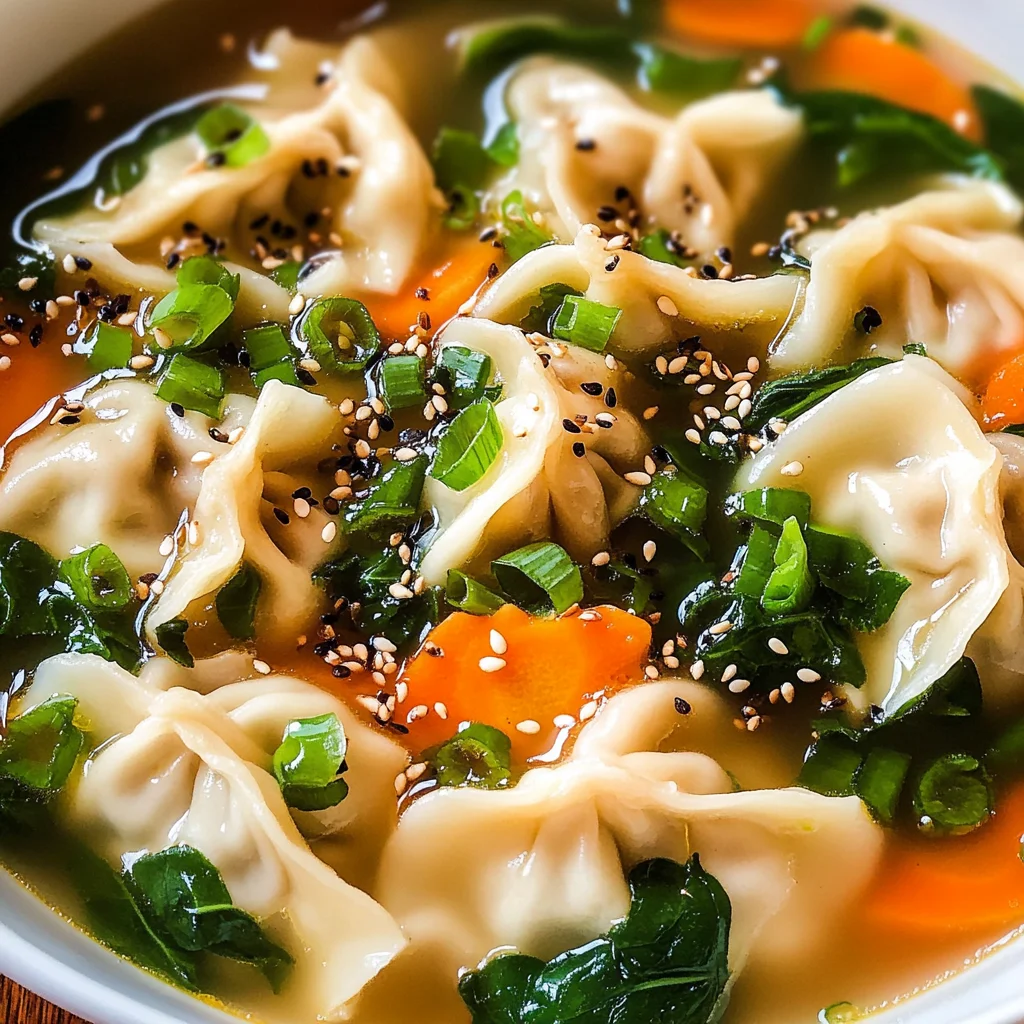 Easy Dumpling Soup (Potsticker Soup)